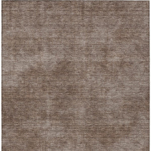 Homeroots 3' Beige Washable Indoor Outdoor Area Rug - Durable, Stain Resistant, Perfect For High Traffic Spaces 8' X 10' Polyester 598803