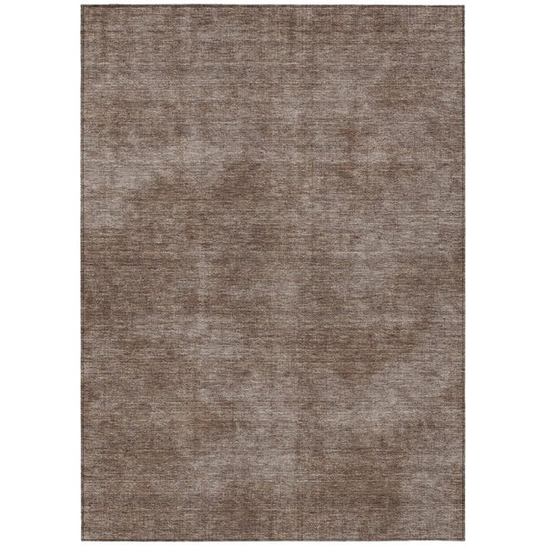 HomeRoots 5' Brown Washable Area Rug - Durable Indoor/Outdoor Design, Stain-Resistant, Easy to Clean & Stylish 8' X 10' 598803