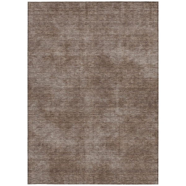 Homeroots 3' Beige Washable Indoor Outdoor Area Rug - Durable, Stain Resistant, Perfect For High Traffic Spaces 9' X 12' Polyester 598804