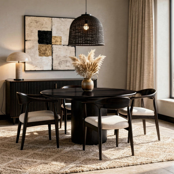 Butler Specialty Butler Kersten Oval Double Pedestal Dining Table in Coffee Brown — Seats 8, Durable Scratch-Resistant Finish 54"W x 54"D x 30.5"H 5988059