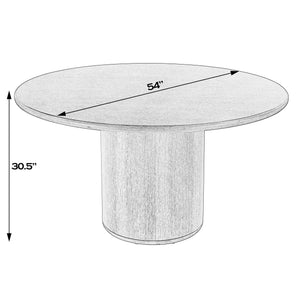 Butler Specialty Butler Kersten Oval Double Pedestal Dining Table in Coffee Brown — Seats 8, Durable Scratch-Resistant Finish 54"W x 54"D x 30.5"H 5988059