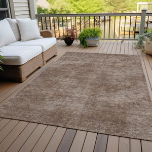 Homeroots 3' Beige Washable Indoor Outdoor Area Rug - Durable, Stain Resistant, Perfect For High Traffic Spaces 10' X 14' Polyester 598805