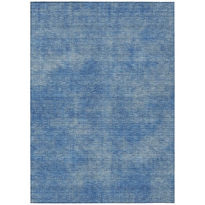 HomeRoots 5' Durable Blue Washable Indoor Outdoor Area Rug - Versatile, Stain-Resistant, Easy-Care Design 5' X 8' 598807