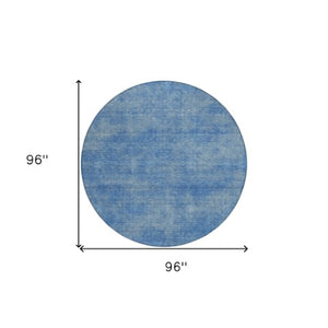 Homeroots 3' Beige Washable Indoor Outdoor Area Rug - Durable, Stain Resistant, Perfect For High Traffic Spaces 8' Round Polyester 598808