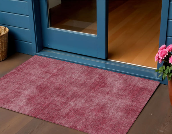 Homeroots 3' Beige Washable Indoor Outdoor Area Rug - Durable, Stain Resistant, Perfect For High Traffic Spaces 3' X 5' Polyester 598812