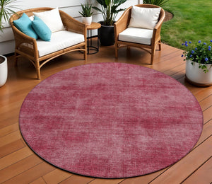 Homeroots 3' Beige Washable Indoor Outdoor Area Rug - Durable, Stain Resistant, Perfect For High Traffic Spaces 8' Round Polyester 598814