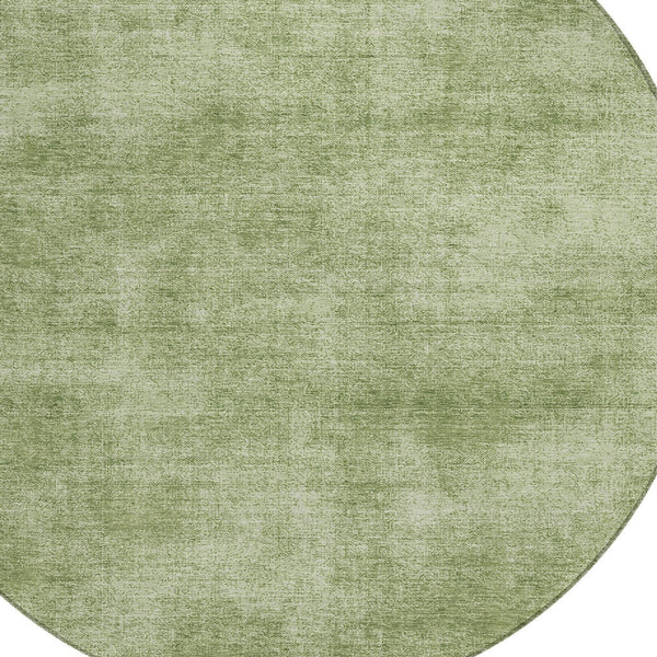 Homeroots 3' Beige Washable Indoor Outdoor Area Rug - Durable, Stain Resistant, Perfect For High Traffic Spaces 8' Round Polyester 598820