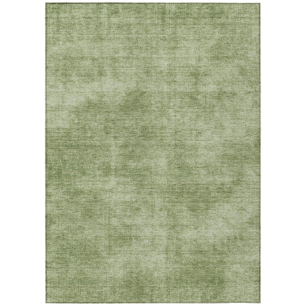 HomeRoots 5' Green Washable Area Rug for Indoor & Outdoor Use – Stylish, Durable, Stain-Resistant Design 10' X 14' 598823