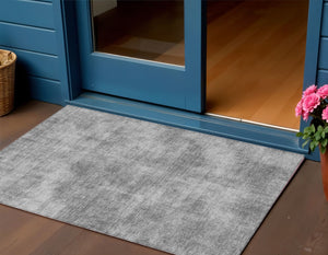 Homeroots 3' Beige Washable Indoor Outdoor Area Rug - Durable, Stain Resistant, Perfect For High Traffic Spaces 3' X 5' Polyester 598824