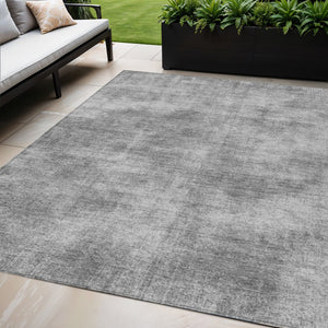 Homeroots 3' Beige Washable Indoor Outdoor Area Rug - Durable, Stain Resistant, Perfect For High Traffic Spaces 5' X 8' Polyester 598825