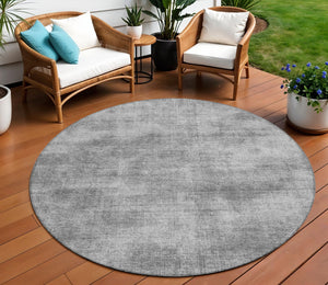 Homeroots 3' Beige Washable Indoor Outdoor Area Rug - Durable, Stain Resistant, Perfect For High Traffic Spaces 8' Round Polyester 598826