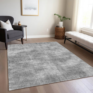 Homeroots 3' Beige Washable Indoor Outdoor Area Rug - Durable, Stain Resistant, Perfect For High Traffic Spaces 9' X 12' Polyester 598828