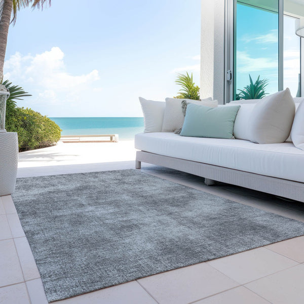 Homeroots 3' Beige Washable Indoor Outdoor Area Rug - Durable, Stain Resistant, Perfect For High Traffic Spaces 9' X 12' Polyester 598828