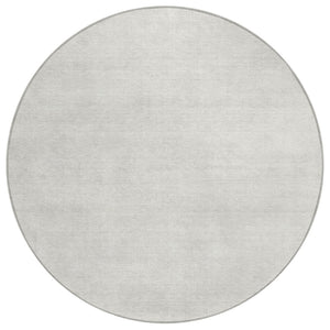 HomeRoots 5' Ivory Washable Indoor Outdoor Area Rug - Stylish, Durable, and Easy-Care for Any Space! 8' Round 598832