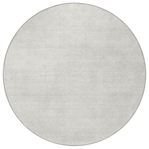 Homeroots 3' Beige Washable Indoor Outdoor Area Rug - Durable, Stain Resistant, Perfect For High Traffic Spaces 8' Round Polyester 598832