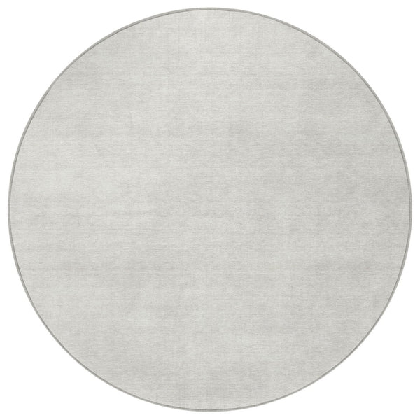 Homeroots 3' Beige Washable Indoor Outdoor Area Rug - Durable, Stain Resistant, Perfect For High Traffic Spaces 8' Round Polyester 598832