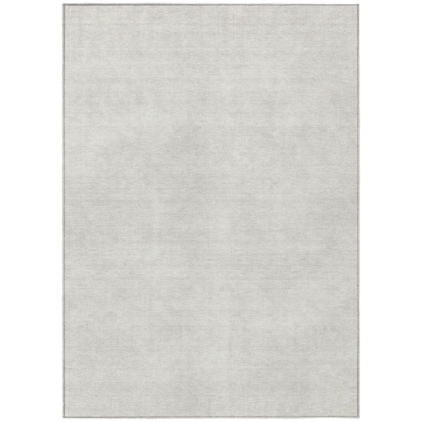 HomeRoots 5' Ivory Washable Indoor Outdoor Area Rug - Stylish, Durable, and Easy-Care for Any Space! 8' X 10' 598833