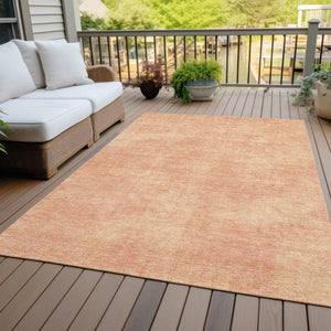 Homeroots 3' Beige Washable Indoor Outdoor Area Rug - Durable, Stain Resistant, Perfect For High Traffic Spaces 3' X 5' Polyester 598836