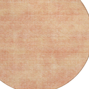 Homeroots 3' Beige Washable Indoor Outdoor Area Rug - Durable, Stain Resistant, Perfect For High Traffic Spaces 8' Round Polyester 598838