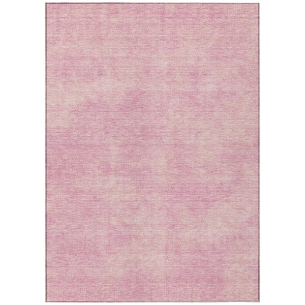 HomeRoots 5' Pink Washable Area Rug - Soft, Stain-Resistant Design for Indoor & Outdoor Spaces, Easy Care! 5' X 8' 598843
