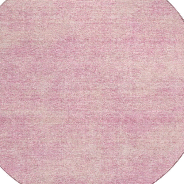 Homeroots 3' Beige Washable Indoor Outdoor Area Rug - Durable, Stain Resistant, Perfect For High Traffic Spaces 8' Round Polyester 598844