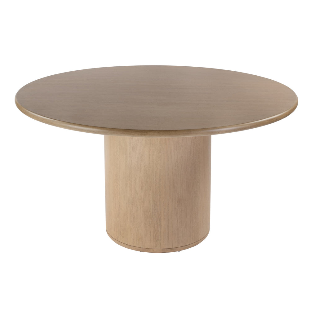 Butler Kersten 54" Round Wood Dining Table – Elegant Pedestal Design for Timeless Style & Comfort