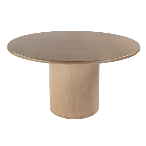 Butler Kersten 54" Round Wood Dining Table – Elegant Pedestal Design for Timeless Style & Comfort