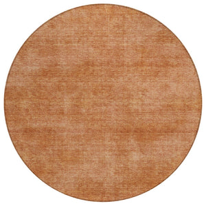 HomeRoots 5' Brown Washable Indoor Outdoor Area Rug – Durable, Stain-Resistant, Stylish for Any Space 8' Round 598850