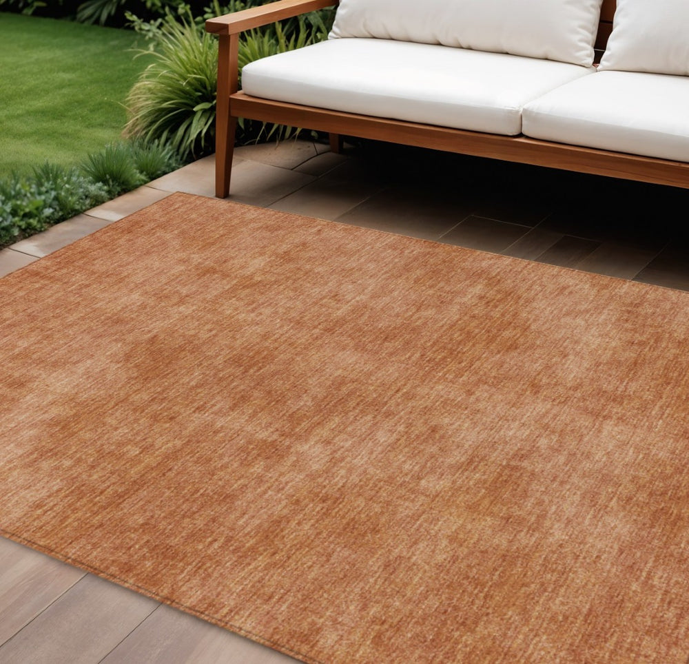 HomeRoots 9' X 12' Brown Washable Area Rug - Durable, Stylish, Indoor/Outdoor Design for High-Traffic Spaces 598852