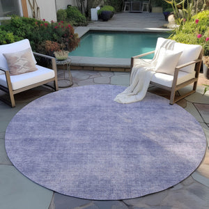 Homeroots 3' Beige Washable Indoor Outdoor Area Rug - Durable, Stain Resistant, Perfect For High Traffic Spaces 8' Round Polyester 598856