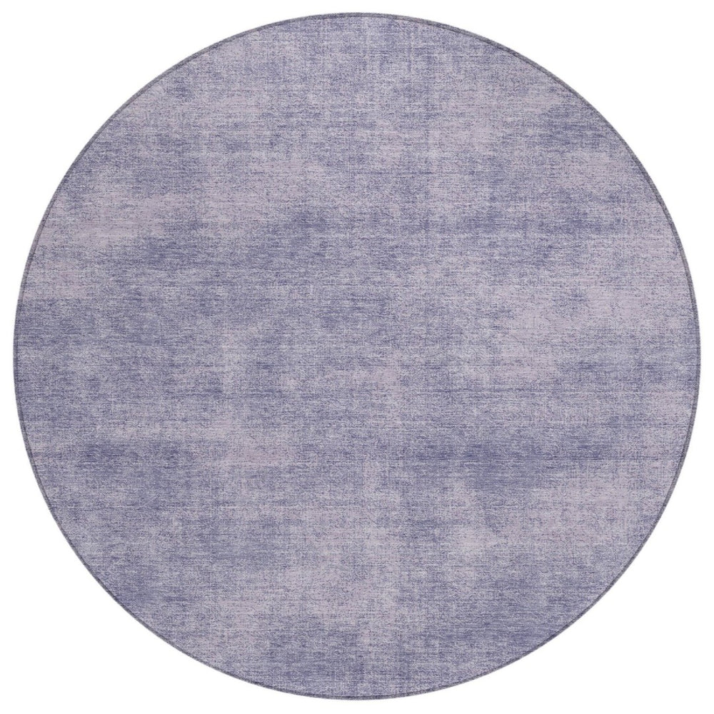 HomeRoots 5' Vibrant Purple Washable Area Rug for Indoor and Outdoor Spaces - Durable, Stylish, and Easy Care 8' Round 598856