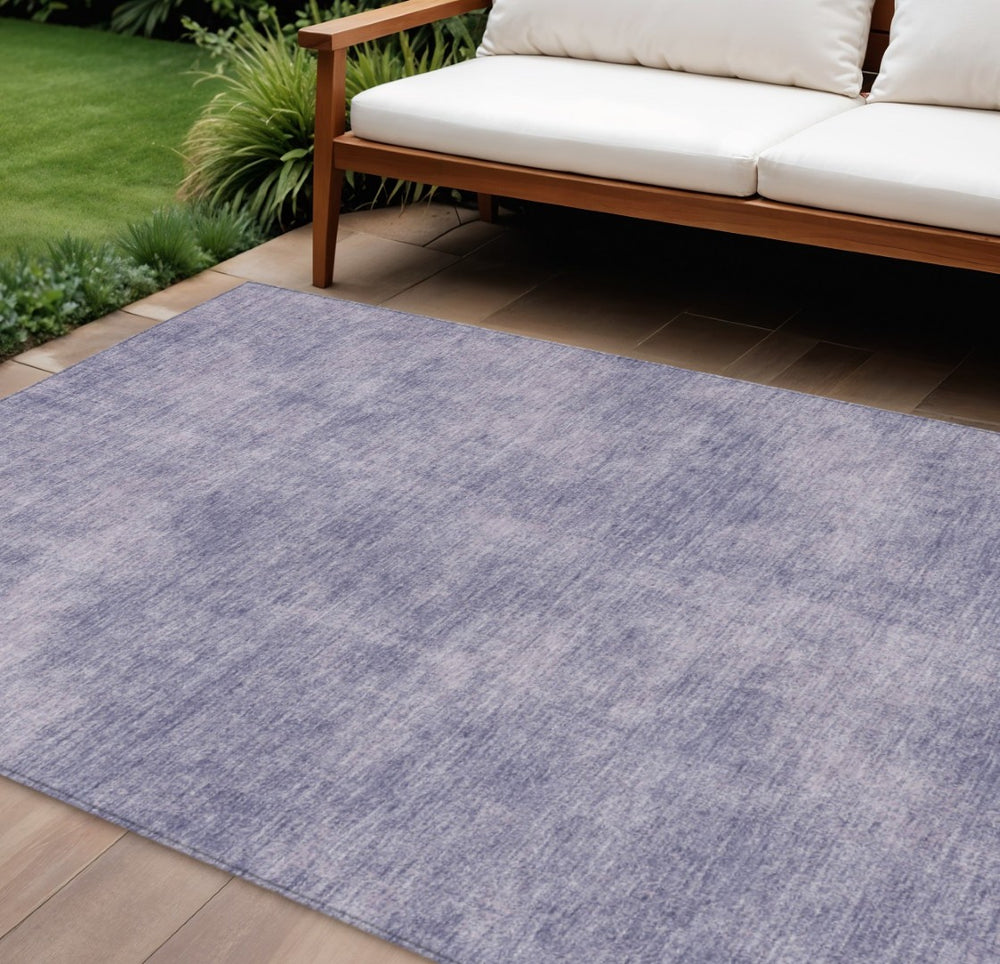 HomeRoots 9' X 12' Purple Indoor-Outdoor Area Rug - Durable, Washable, Stain-Resistant, Stylish & Versatile Decor 598858