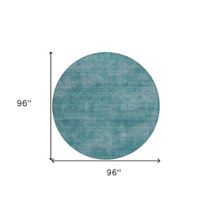 Homeroots 3' Beige Washable Indoor Outdoor Area Rug - Durable, Stain Resistant, Perfect For High Traffic Spaces 8' Round Polyester 598862