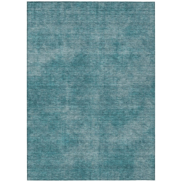 HomeRoots 9' Indoor Outdoor Teal Blue Area Rug - Durable, Washable, Stain Resistant, Perfect for High-Traffic Spaces 598864
