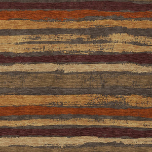 Homeroots 3' Stylish Washable Indoor Outdoor Area Rug In Beige, Brown, And Gray For Versatile Home Use 3' X 5' Polyester 598878