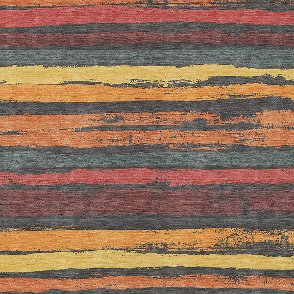 Homeroots 3' Stylish Washable Indoor Outdoor Area Rug In Beige, Brown, And Gray For Versatile Home Use 9' X 12' Polyester 598894