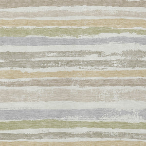 Homeroots 3' Stylish Washable Indoor Outdoor Area Rug In Beige, Brown, And Gray For Versatile Home Use 5' X 8' Polyester 598903