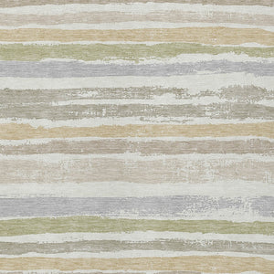 Homeroots 3' Stylish Washable Indoor Outdoor Area Rug In Beige, Brown, And Gray For Versatile Home Use 8' X 10' Polyester 598905