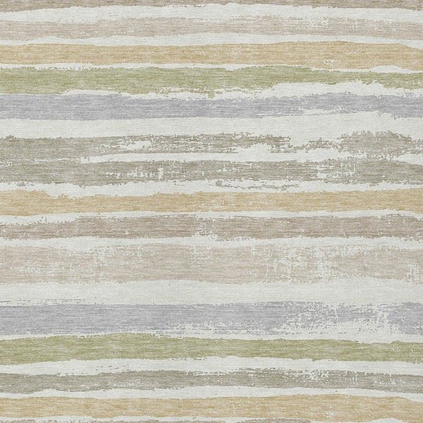 Homeroots 3' Stylish Washable Indoor Outdoor Area Rug In Beige, Brown, And Gray For Versatile Home Use 8' X 10' Polyester 598905