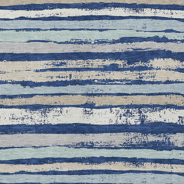 Homeroots 3' Stylish Washable Indoor Outdoor Area Rug In Beige, Brown, And Gray For Versatile Home Use 10' X 14' Polyester 598913