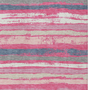 Homeroots 3' Stylish Washable Indoor Outdoor Area Rug In Beige, Brown, And Gray For Versatile Home Use 3' X 5' Polyester 598914