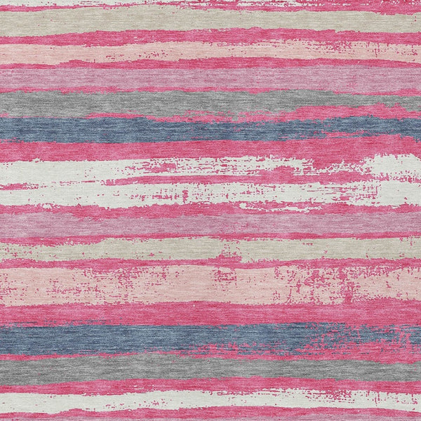 Homeroots 3' Stylish Washable Indoor Outdoor Area Rug In Beige, Brown, And Gray For Versatile Home Use 5' X 8' Polyester 598915