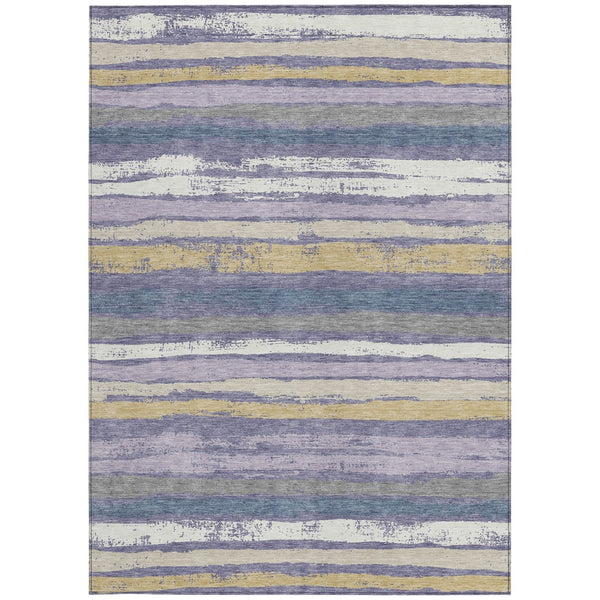 Homeroots 3' Stylish Washable Indoor Outdoor Area Rug In Beige, Brown, And Gray For Versatile Home Use 3' X 5' Polyester 598920