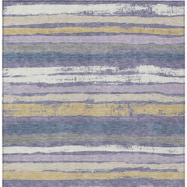 Homeroots 3' Stylish Washable Indoor Outdoor Area Rug In Beige, Brown, And Gray For Versatile Home Use 8' X 10' Polyester 598923