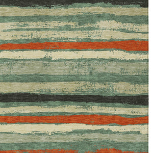 Homeroots 3' Stylish Washable Indoor Outdoor Area Rug In Beige, Brown, And Gray For Versatile Home Use 3' X 5' Polyester 598926