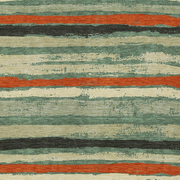 Homeroots 3' Stylish Washable Indoor Outdoor Area Rug In Beige, Brown, And Gray For Versatile Home Use 10' X 14' Polyester 598931