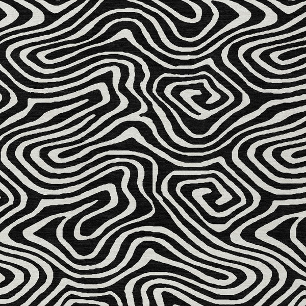 Homeroots 3' Artichoke Green Abstract Washable Area Rug For Indoor And Outdoor Spaces - Durable And Stylish 10' X 14' Polyester 598955