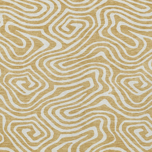 Homeroots 3' Artichoke Green Abstract Washable Area Rug For Indoor And Outdoor Spaces - Durable And Stylish 8' X 10' Polyester 598965