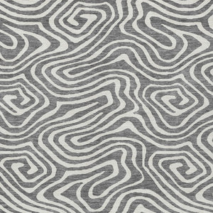 Homeroots 3' Artichoke Green Abstract Washable Area Rug For Indoor And Outdoor Spaces - Durable And Stylish 5' X 8' Polyester 598969