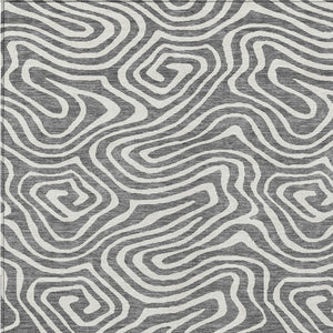 Homeroots 3' Artichoke Green Abstract Washable Area Rug For Indoor And Outdoor Spaces - Durable And Stylish 9' X 12' Polyester 598972